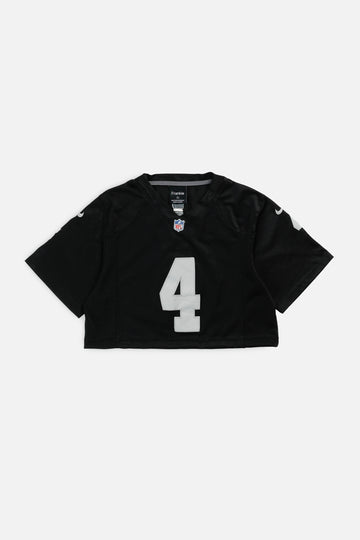 Rework Crop Las Vegas Raiders NFL Jersey - S