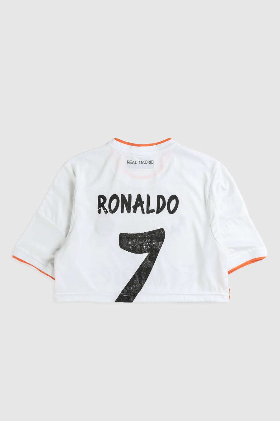 Rework Real Madrid FC Crop Soccer Jersey - S