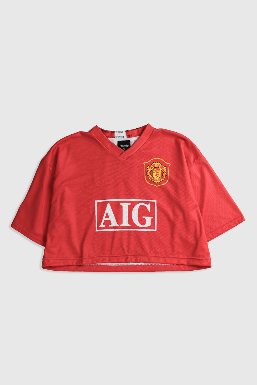 Rework Manchester United Crop Soccer Jersey - XL