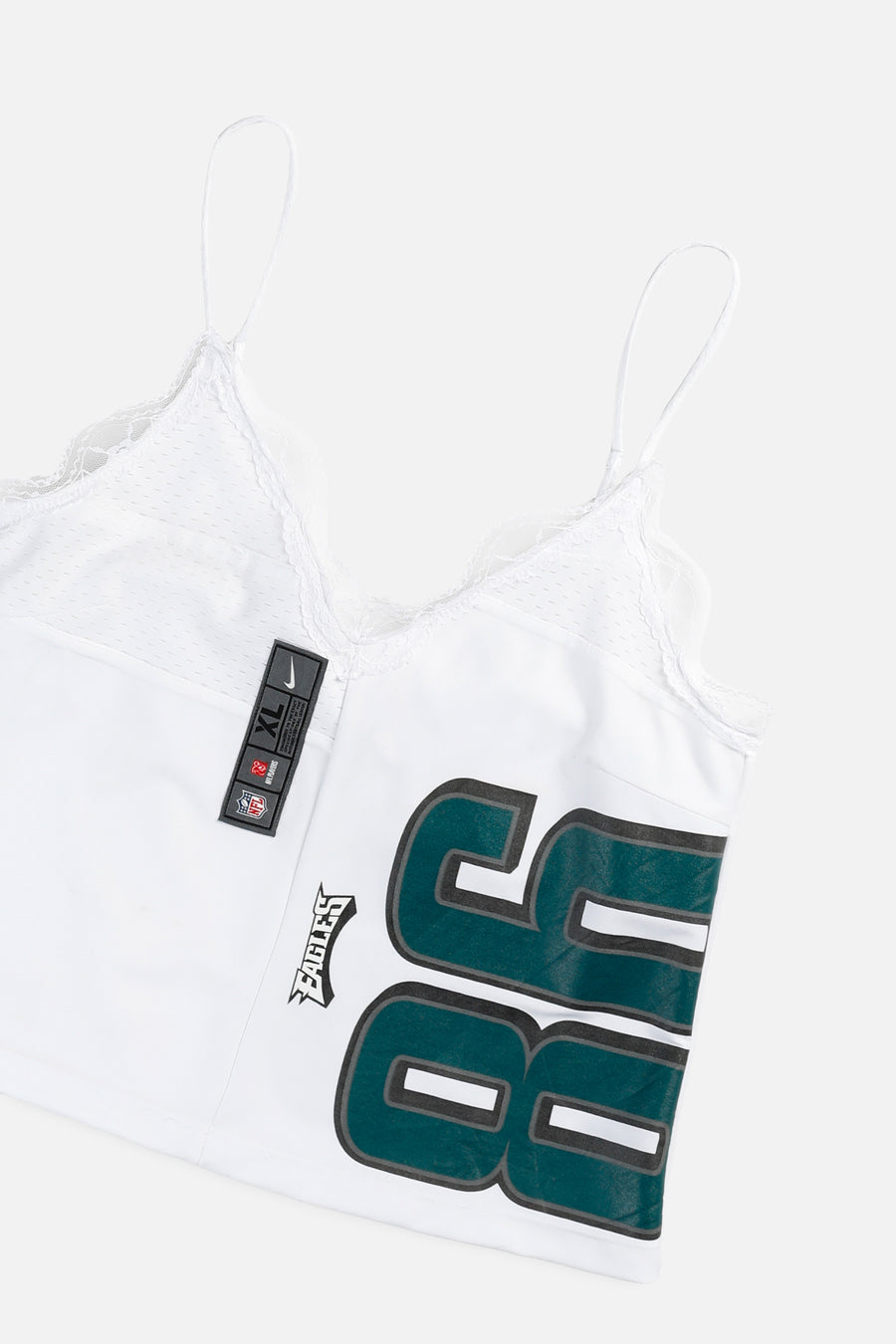 Rework Philadelphia Eagles NFL Lace Tank - L