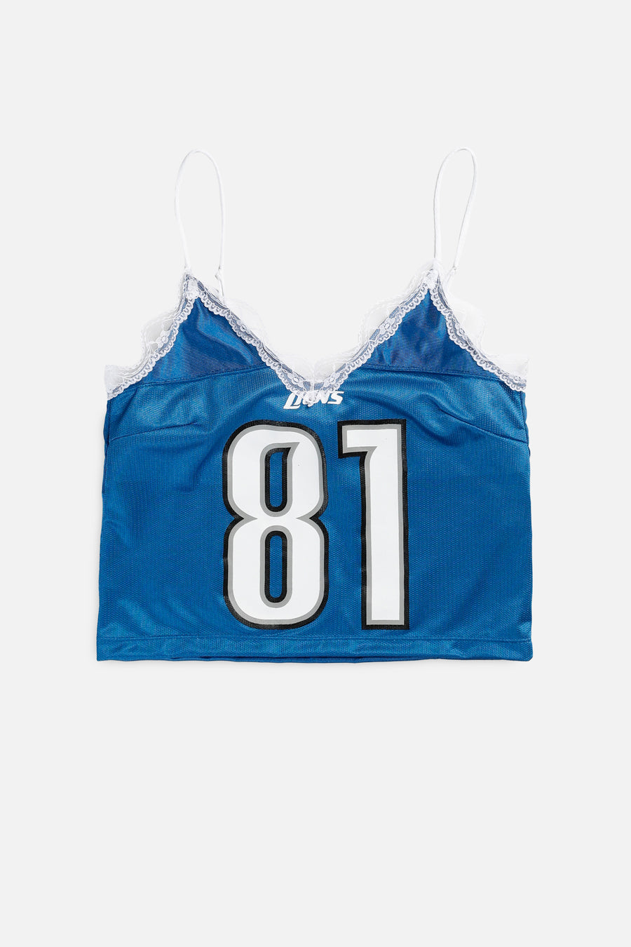 Rework Detroit Lions NFL Lace Tank - M