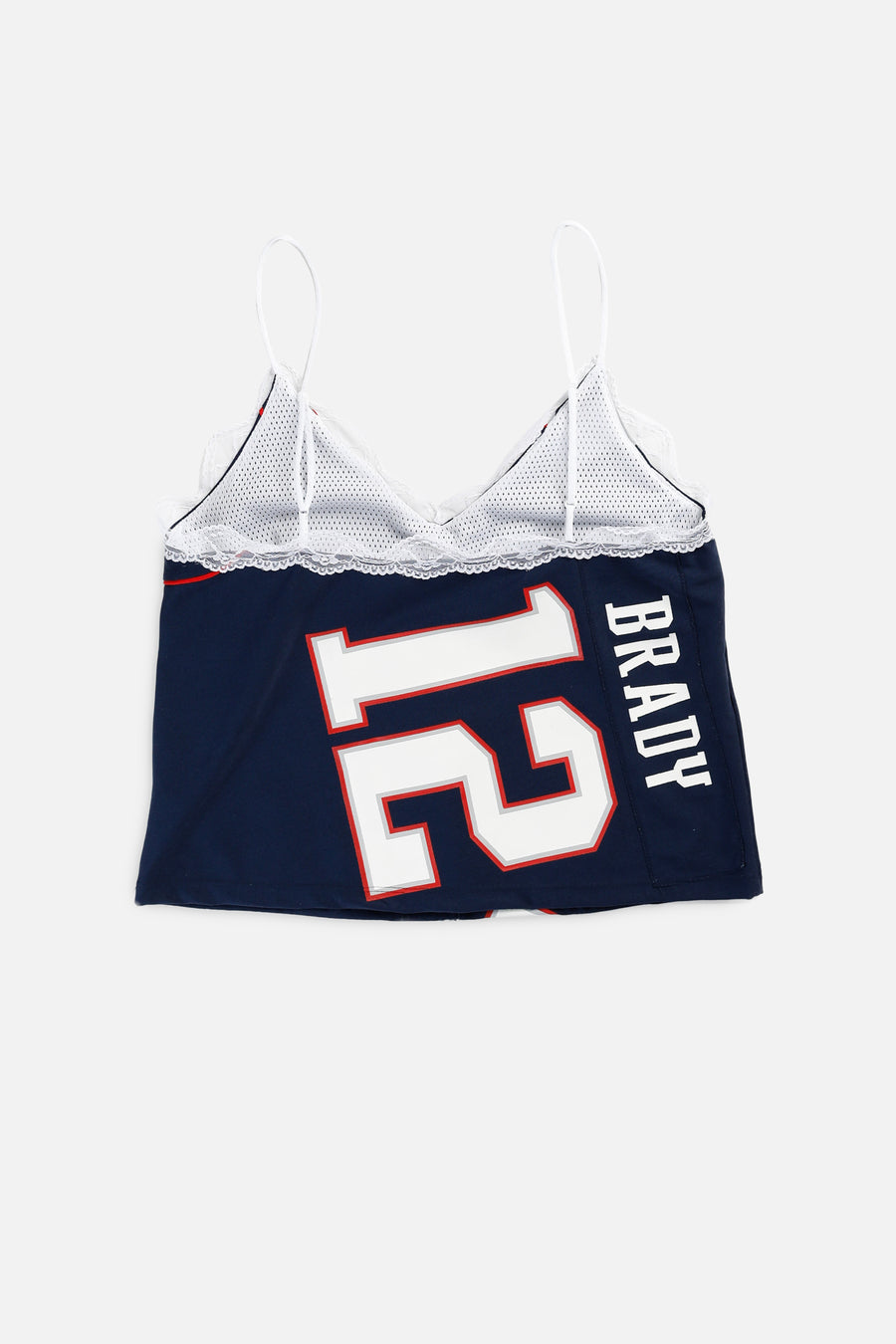 Rework New England Patriots NFL Lace Tank - L