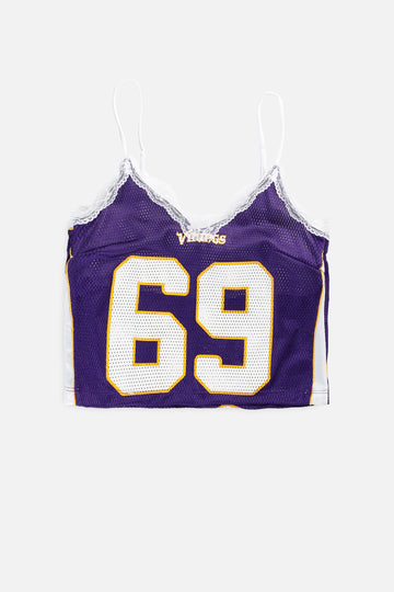 Rework Minnesota Vikings NFL Lace Tank - S