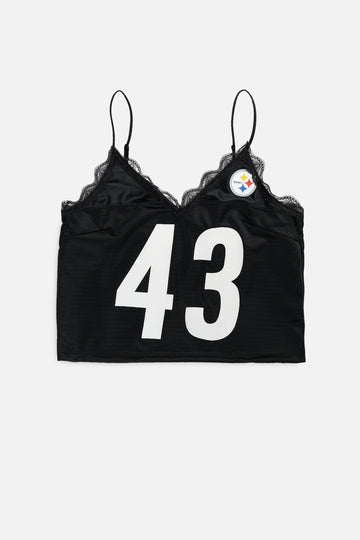 Rework Pittsburgh Steelers NFL Lace Tank - L