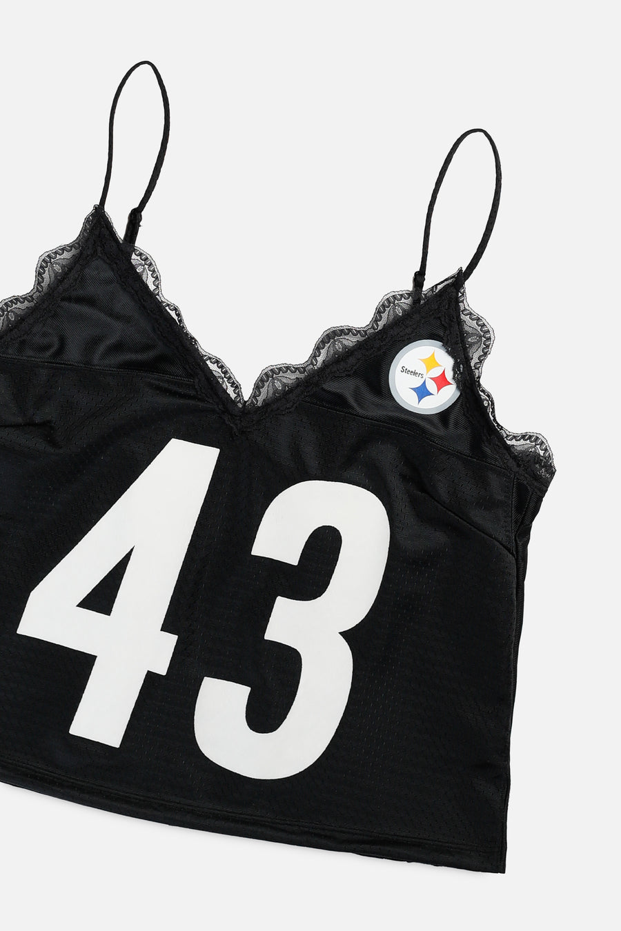 Rework Pittsburgh Steelers NFL Lace Tank - L