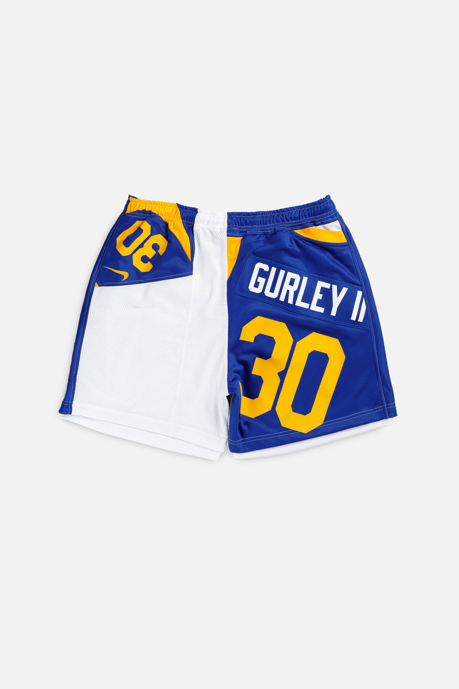 Unisex Rework LA Rams NFL Jersey Shorts - XXL