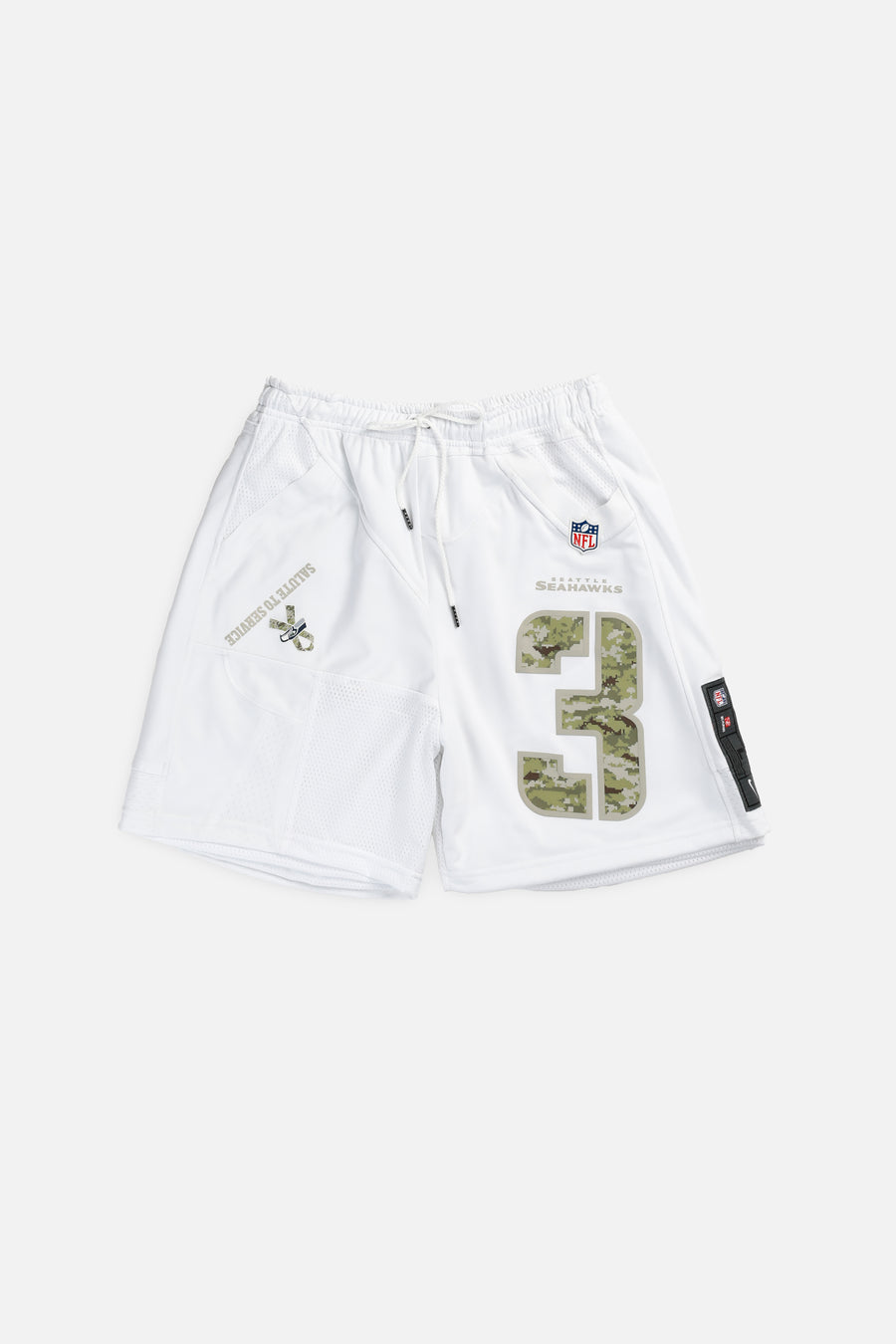 Unisex Rework Seattle Seahawks NFL Jersey Shorts - M