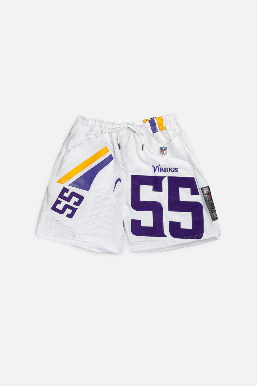 Unisex Rework Minnesota Vikings NFL Jersey Shorts - L