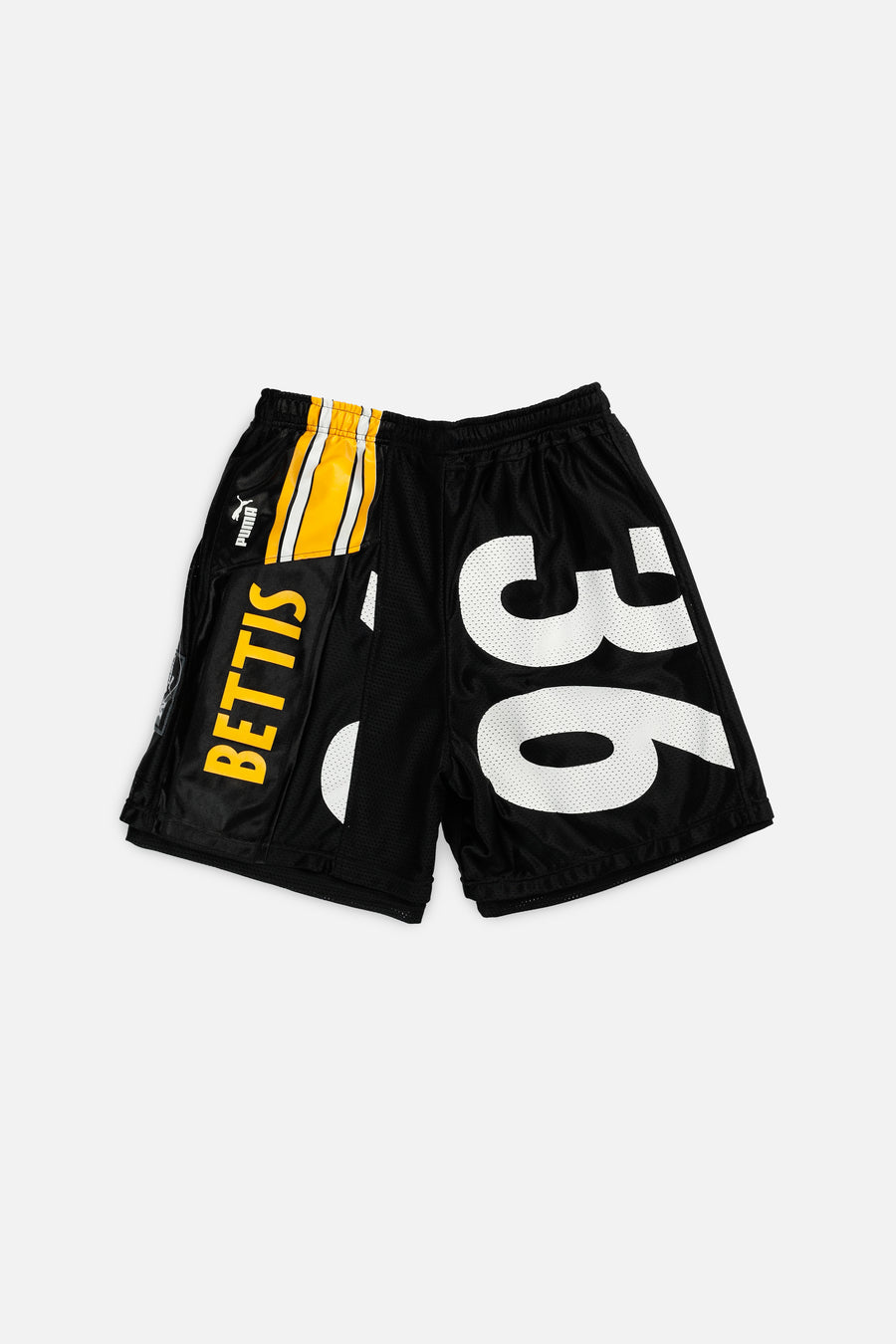 Unisex Rework Pittsburgh Steelers NFL Jersey Shorts - L