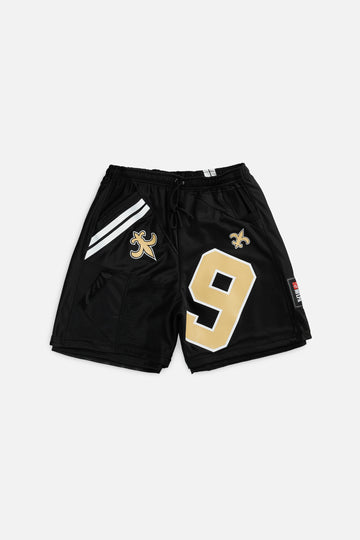 Unisex Rework New Orleans Saints NFL Jersey Shorts - M