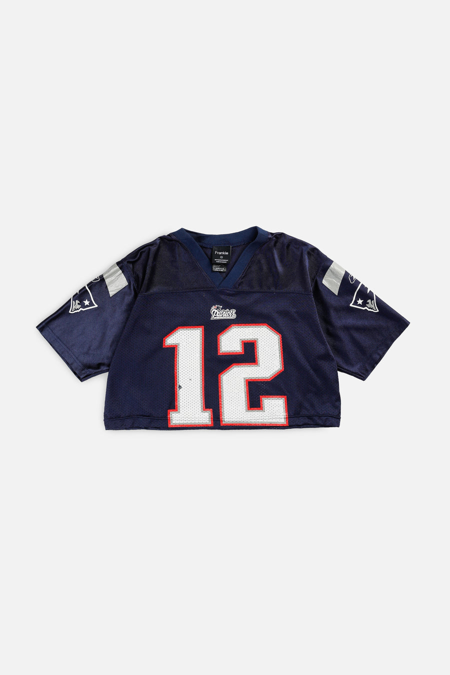 Rework Crop New England Patriots NFL Jersey - XS