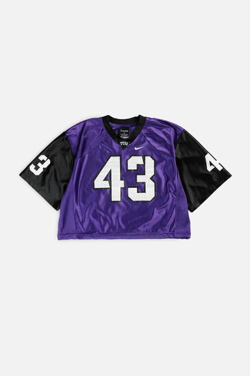 Rework Crop TCU Horned Frogs NCAA Jersey - M