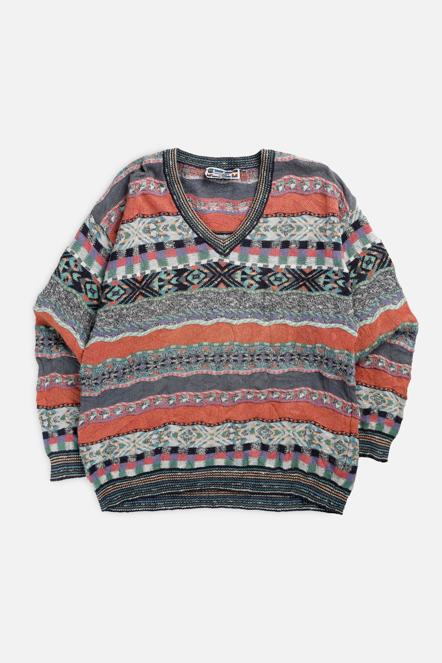 Vintage Coogi Style Knit Sweater - L