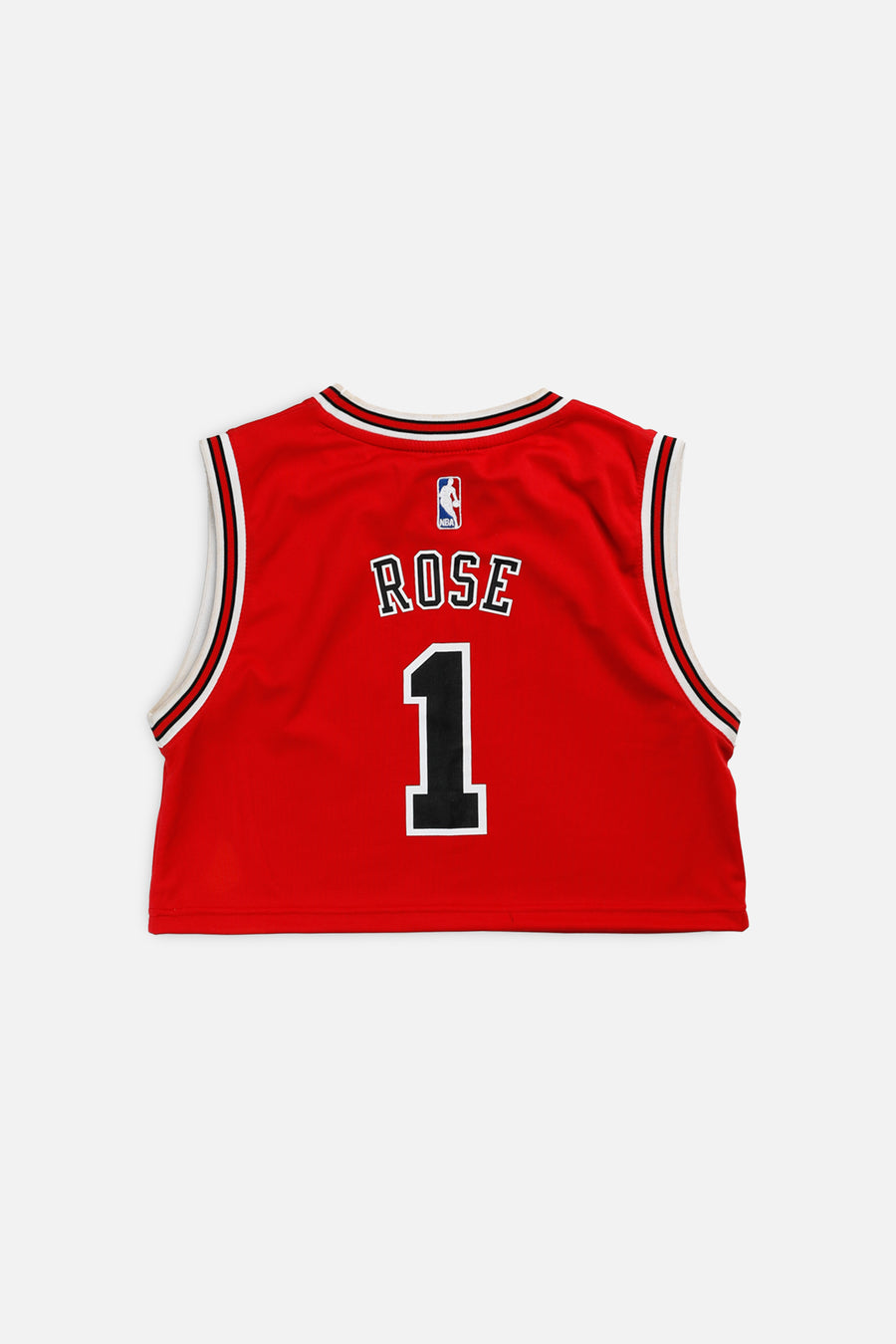 Rework Chicago Bulls NBA Crop Jersey - S