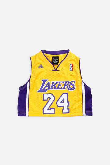 Rework LA Lakers NBA Crop Jersey - XS