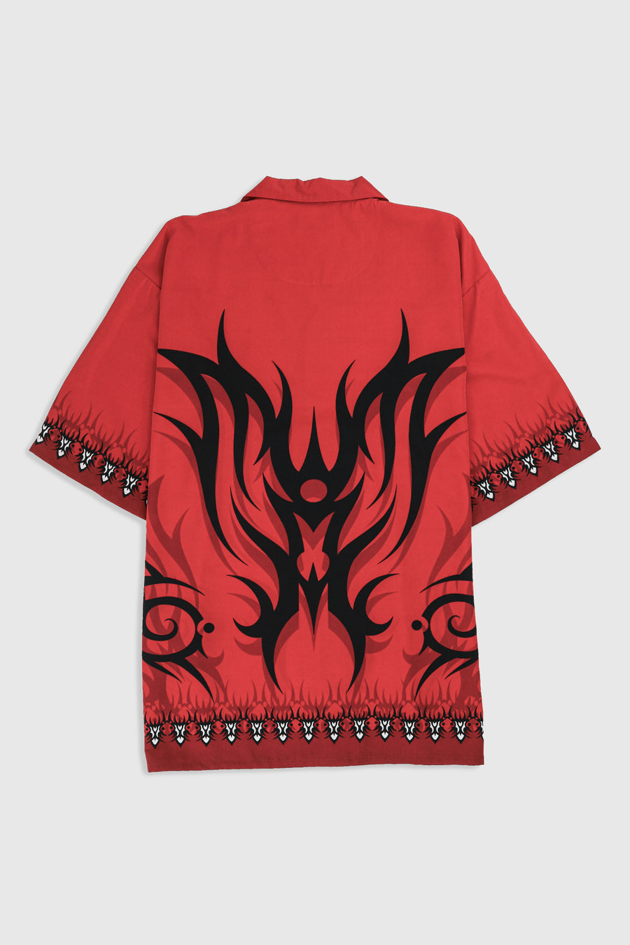 Deadstock Dragonfly Red Tribal Camp Shirt - XXXL