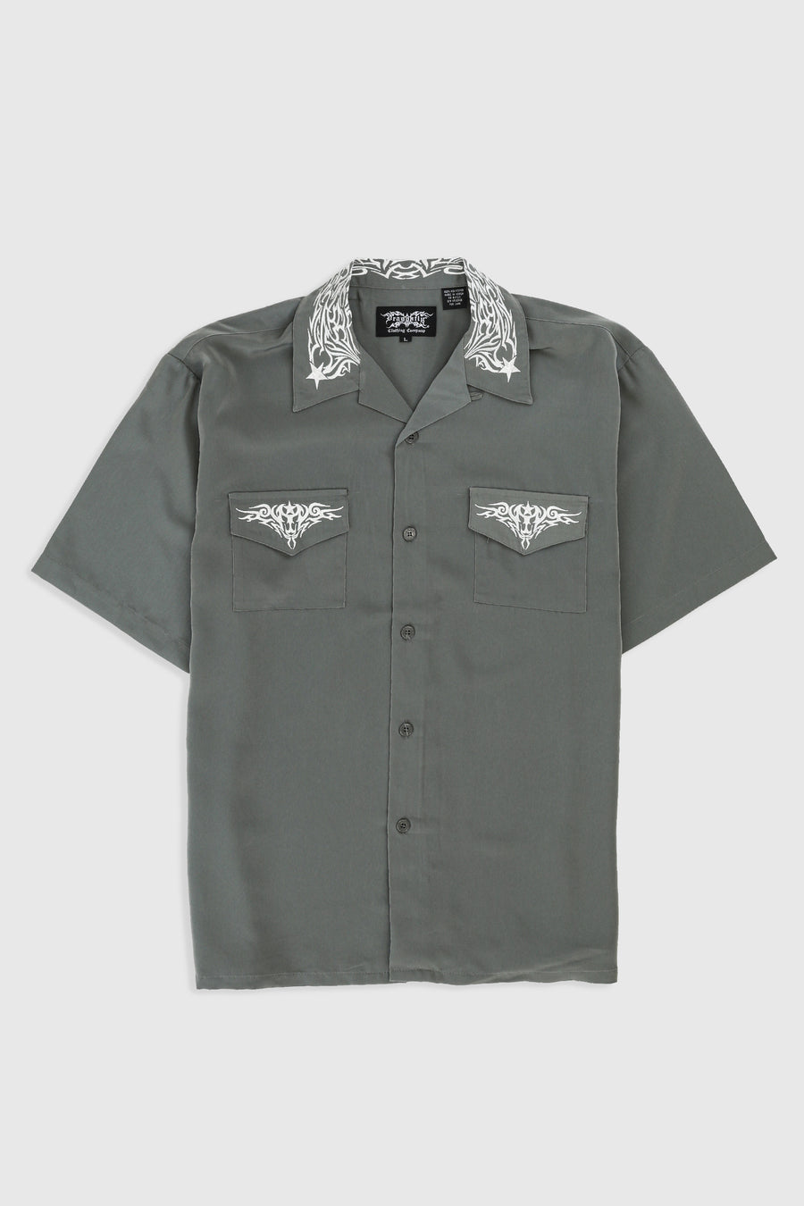 Deadstock Dragonfly Silver Star Camp Shirt - L