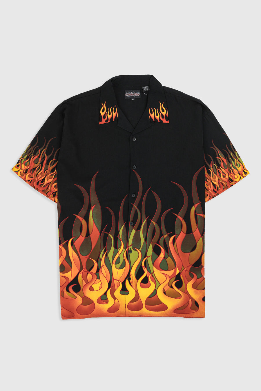 Deadstock Dragonfly Flames Camp Shirt - XXL, XXXL, XXXXL