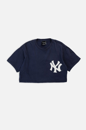 Rework NY Yankees MLB Crop Tee - M