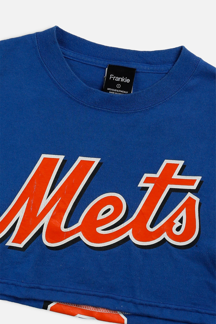 Rework NY Mets MLB Crop Tee - S