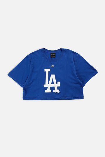 Rework LA Dodgers MLB Crop Tee - M