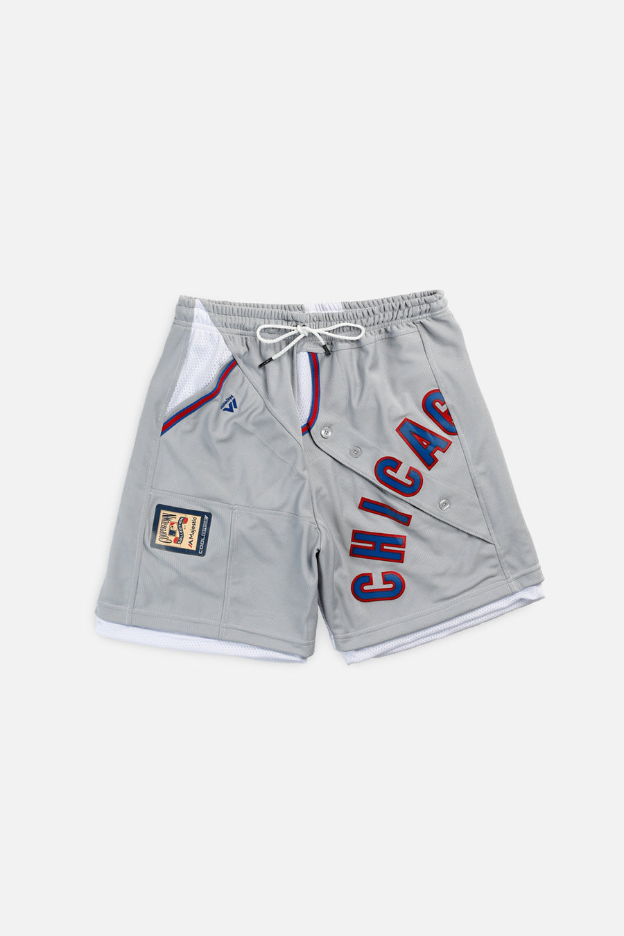 Unisex Rework Chicago Cubs MLB Jersey Shorts - S