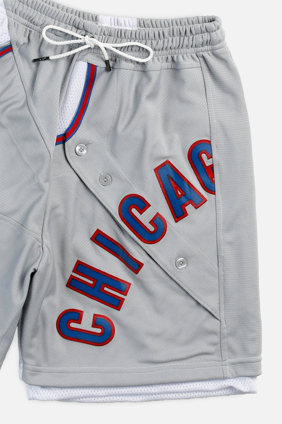 Unisex Rework Chicago Cubs MLB Jersey Shorts - S