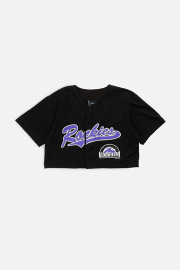 Rework Crop Colorado Rockies MLB Jersey - XS