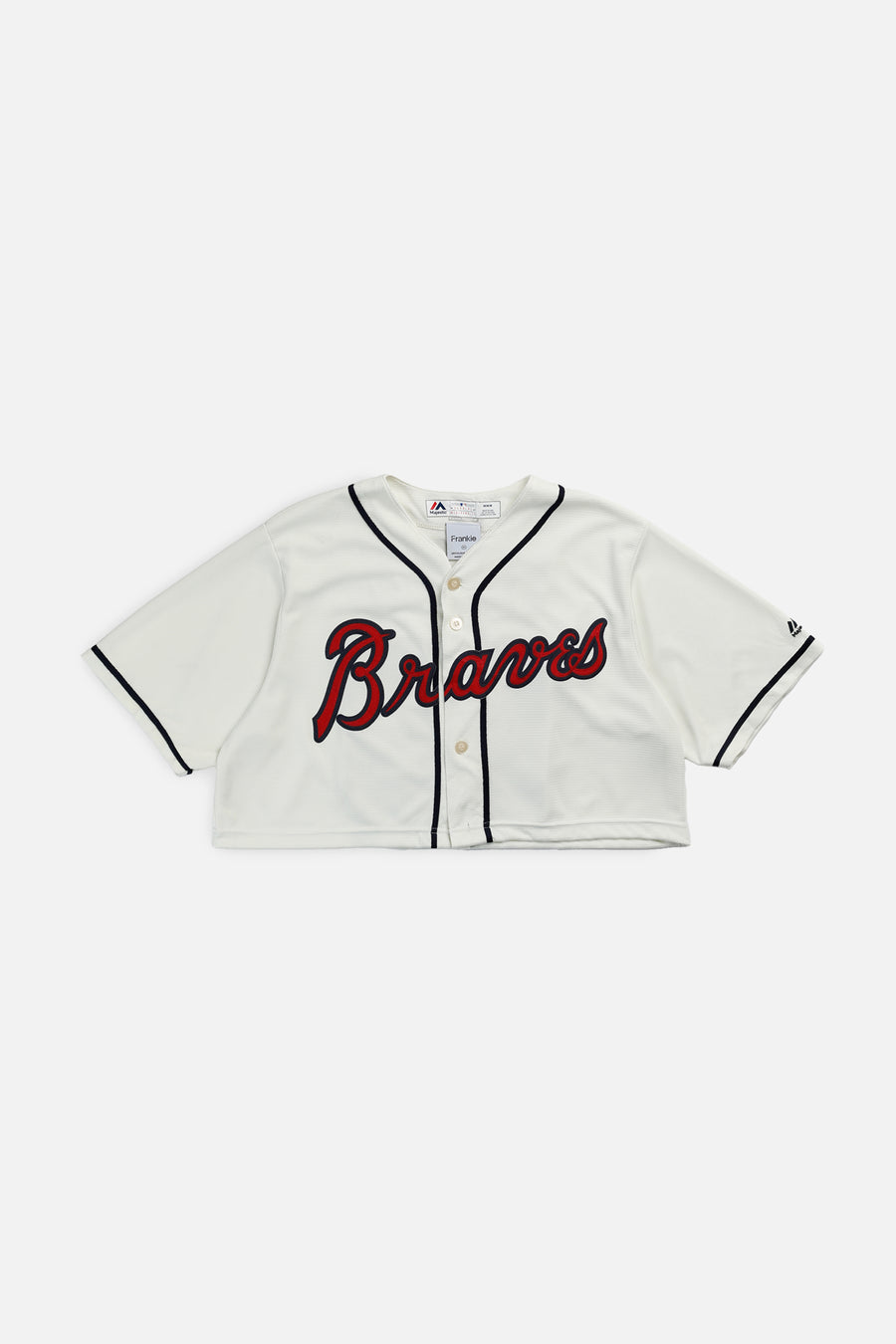 Rework Crop Atlanta Braves MLB Jersey - M