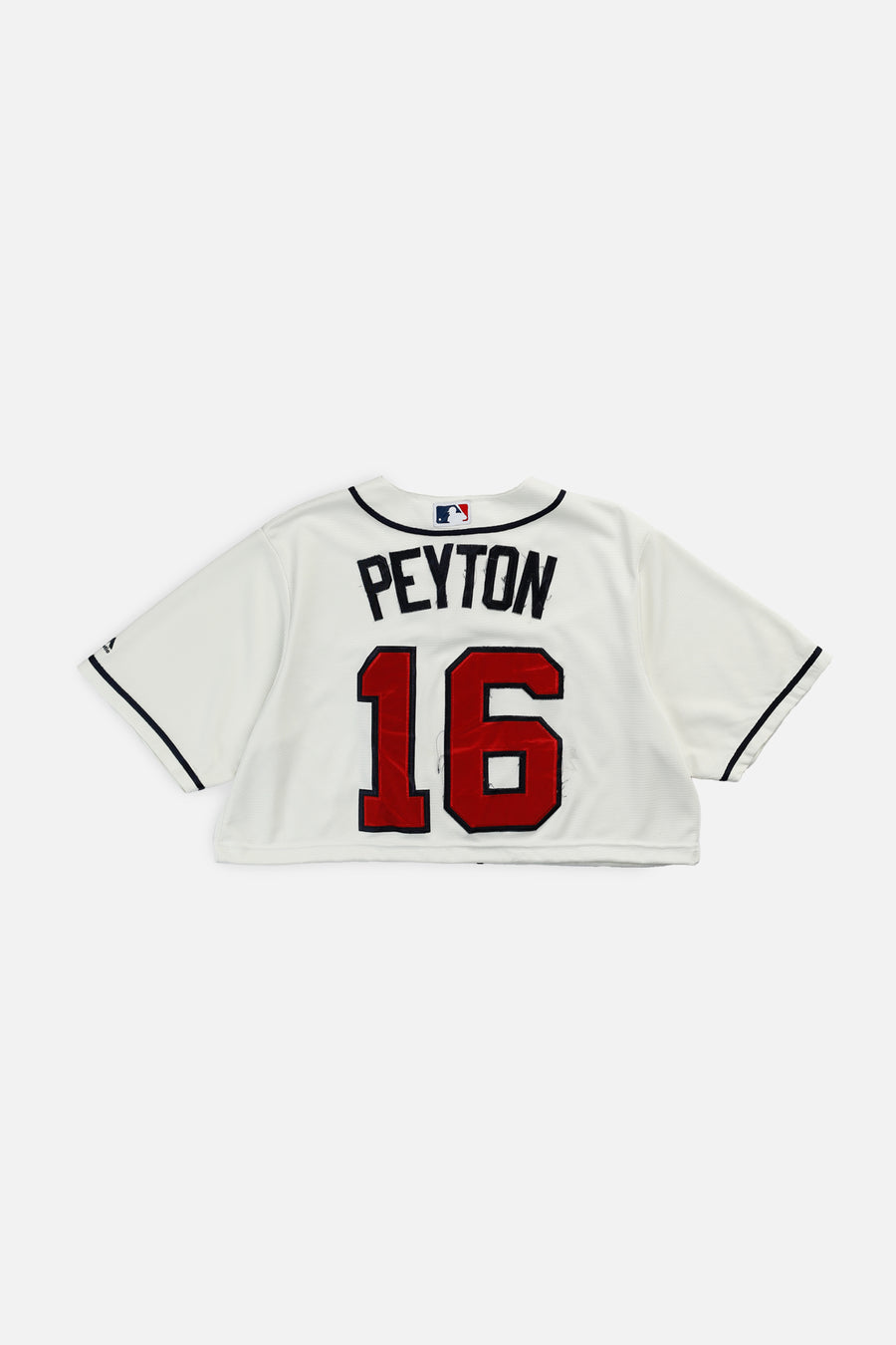 Rework Crop Atlanta Braves MLB Jersey - M