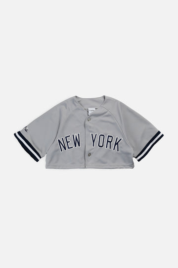 Rework Crop NY Yankees MLB Jersey - S