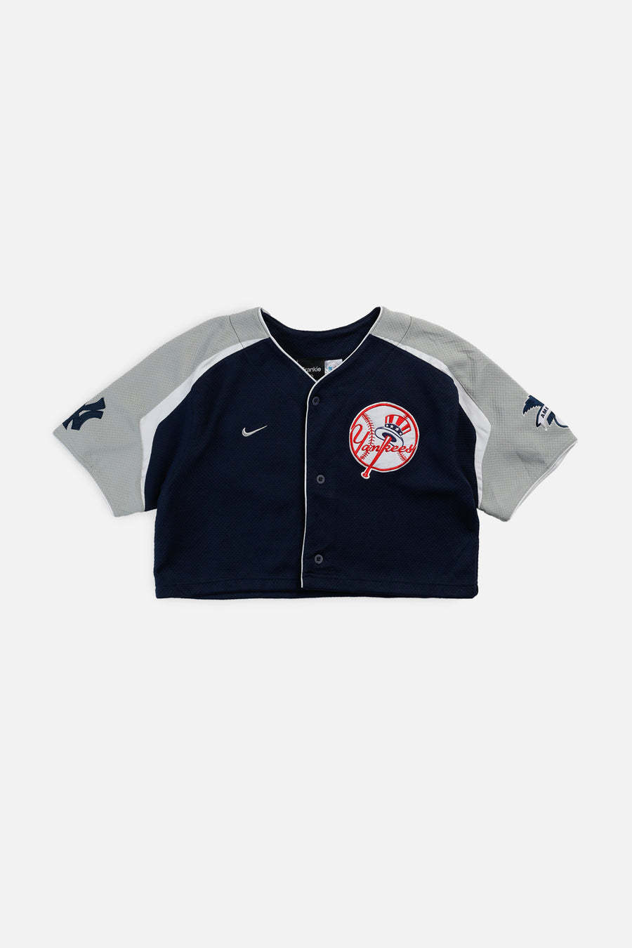 Rework Crop NY Yankees MLB Jersey - S