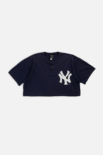 Rework NY Yankees MLB Crop Tee - S