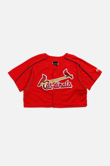 Rework Crop St. Louis Cardinals MLB Jersey - S