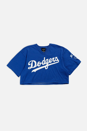 Rework LA Dodgers MLB Crop Tee - S