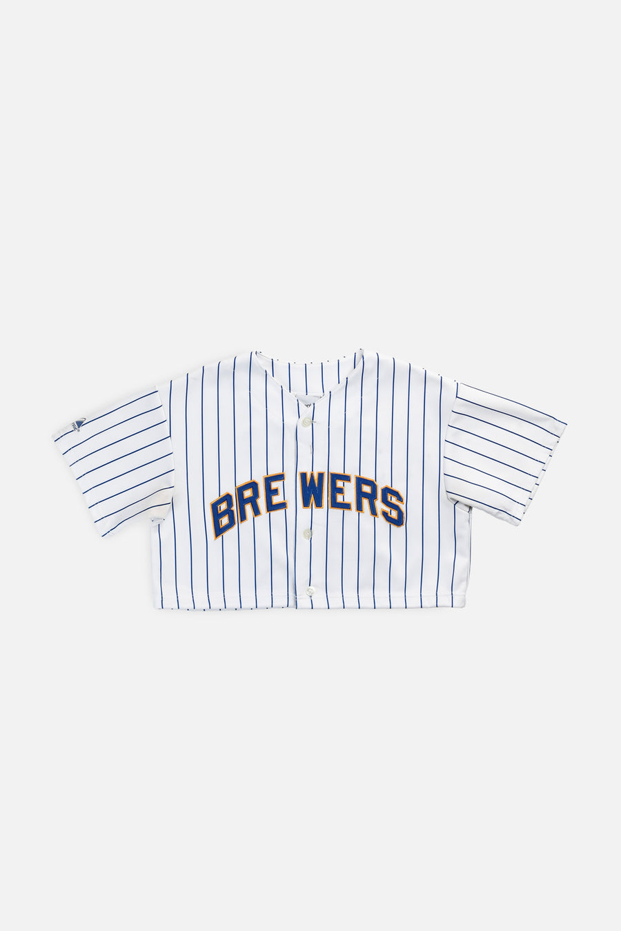 Rework Crop Milwaukee Brewers MLB Jersey - S