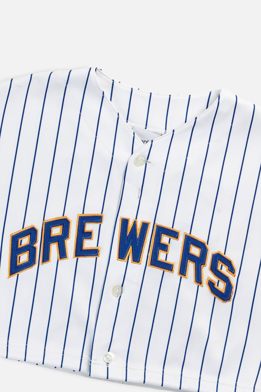 Rework Crop Milwaukee Brewers MLB Jersey - S