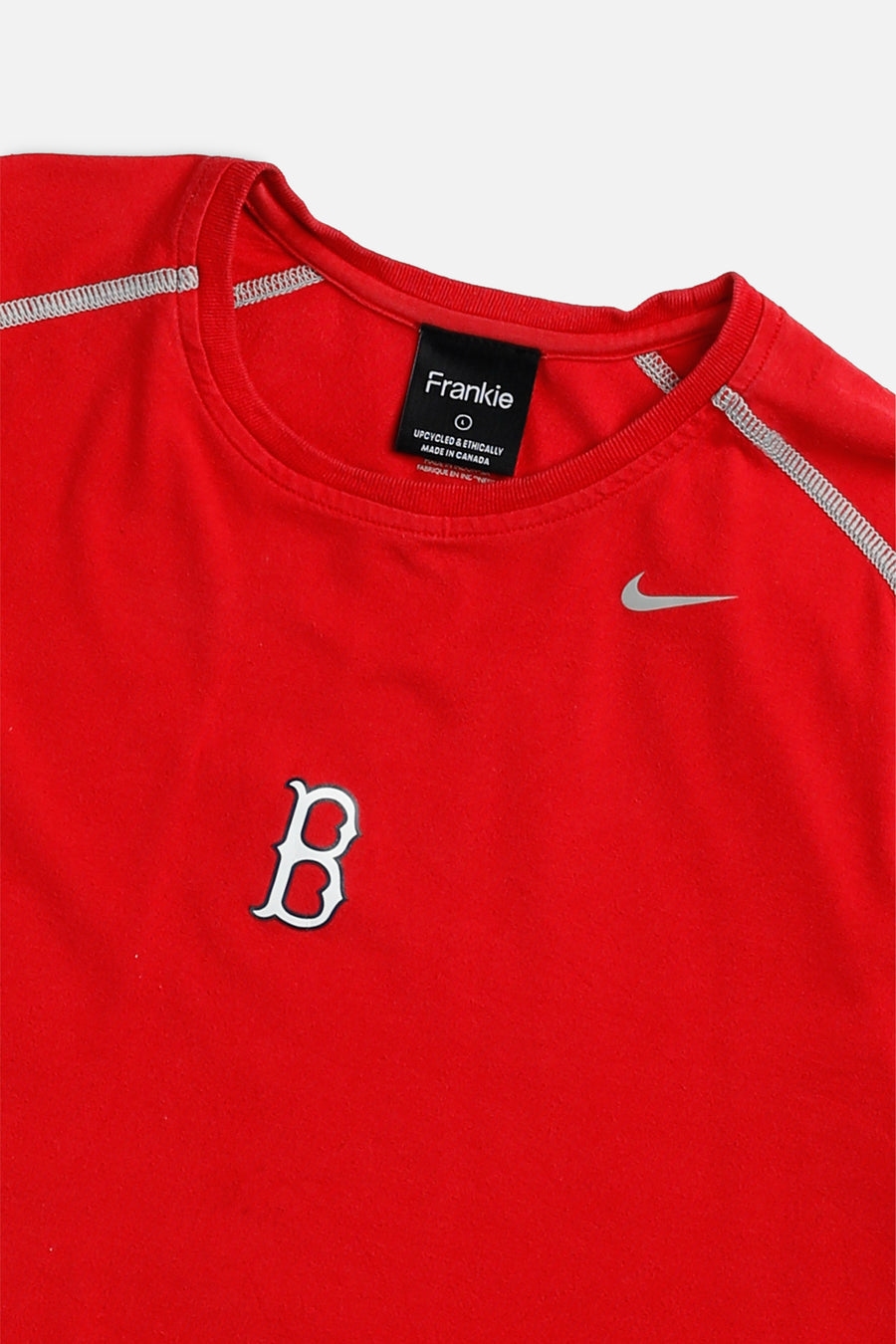 Rework Boston Red Sox MLB Crop Long Sleeve Tee - L