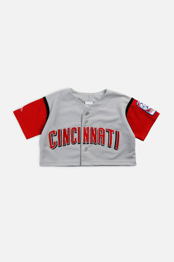 Rework Crop Cincinnati Reds MLB Jersey - XS