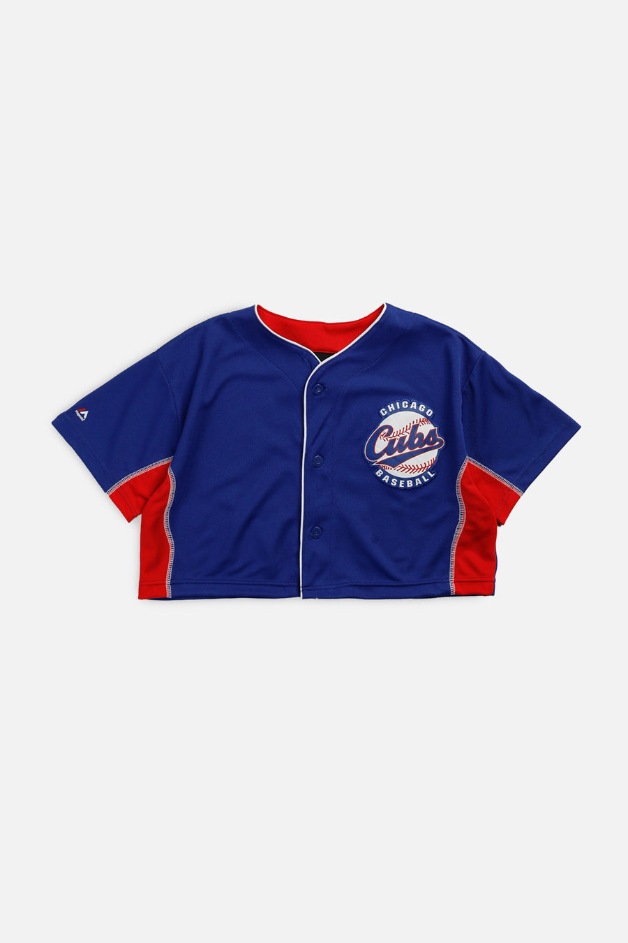 Rework Crop Chicago Cubs MLB Jersey - XS