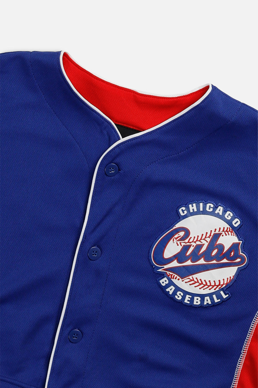 Rework Crop Chicago Cubs MLB Jersey - XS