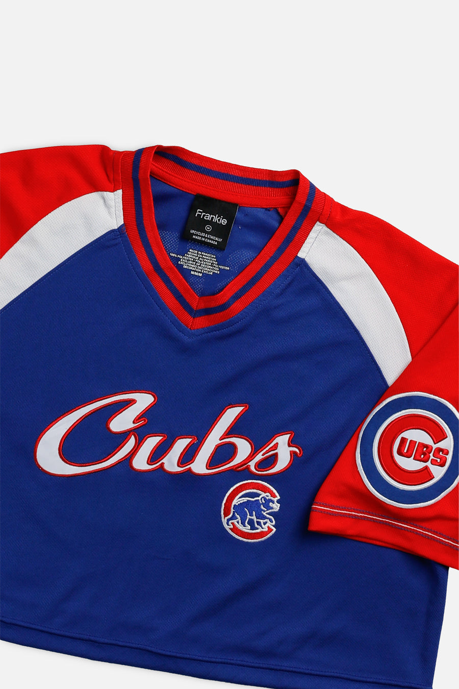 Rework Crop Chicago Cubs MLB Jersey - M