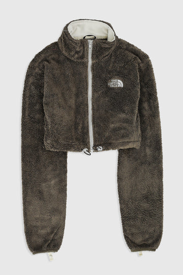 Rework North Face Crop Fleece Jacket - L, XL