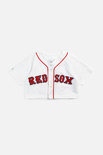 Rework Crop Boston Red Sox MLB Jersey - XS