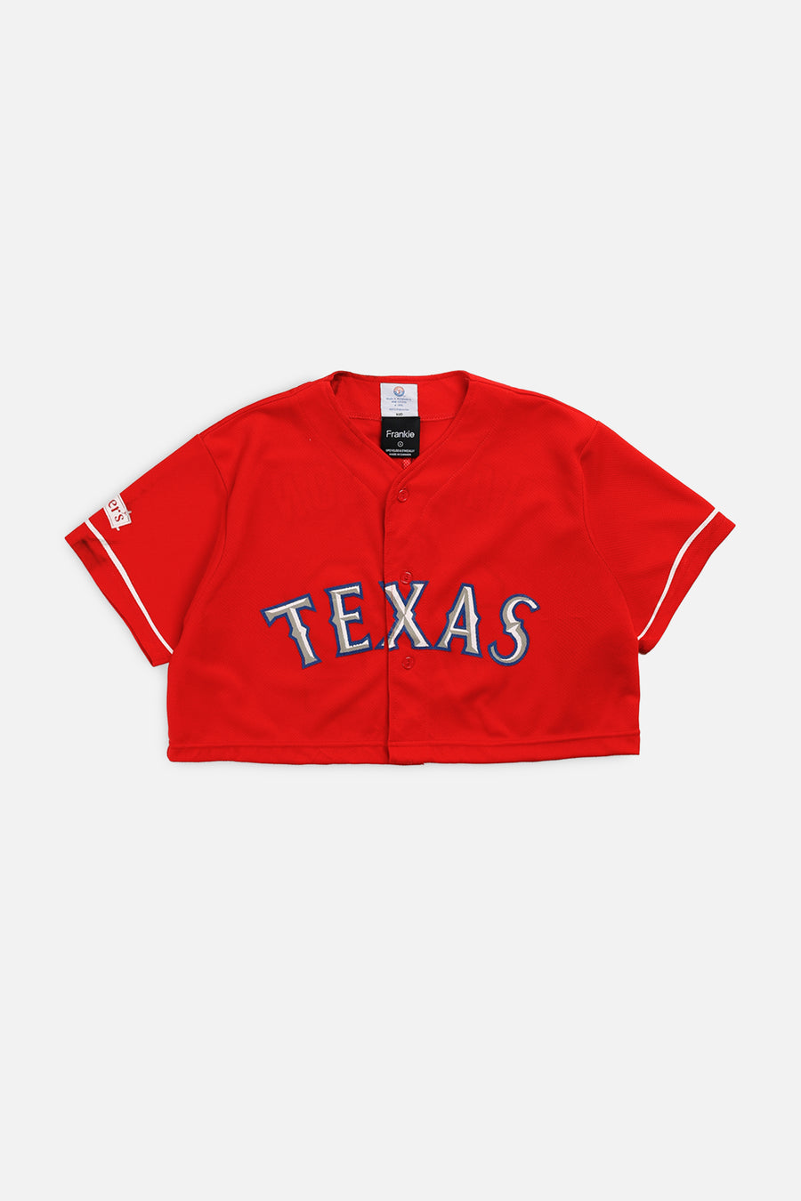 Rework Crop Texas Rangers MLB Jersey - S