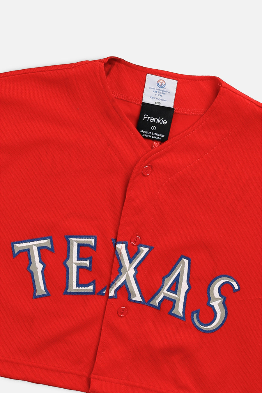 Rework Crop Texas Rangers MLB Jersey - S