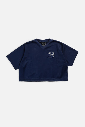 Rework Crop NY Yankees MLB Jersey - M