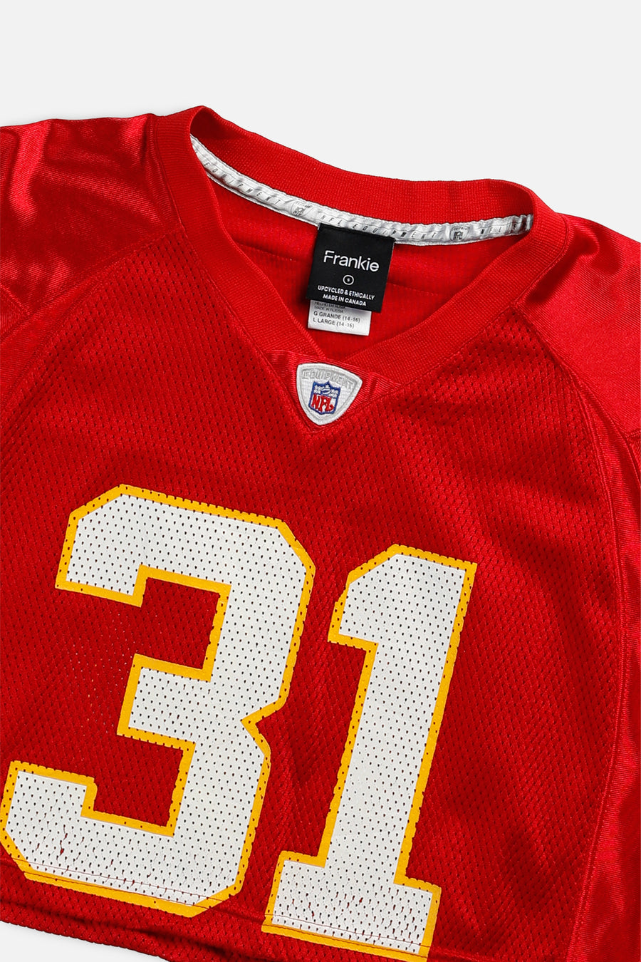 Rework Crop Kansas City Chiefs NFL Jersey - S