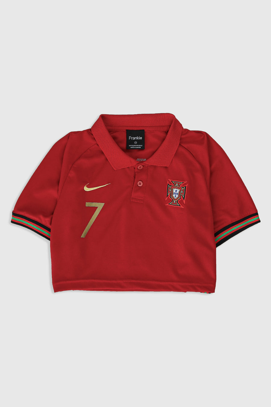 Rework Crop Portugal Soccer Jersey - XS