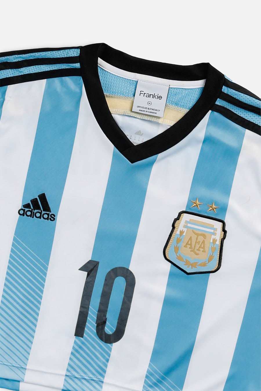 Rework Crop Argentina Soccer Jersey - M